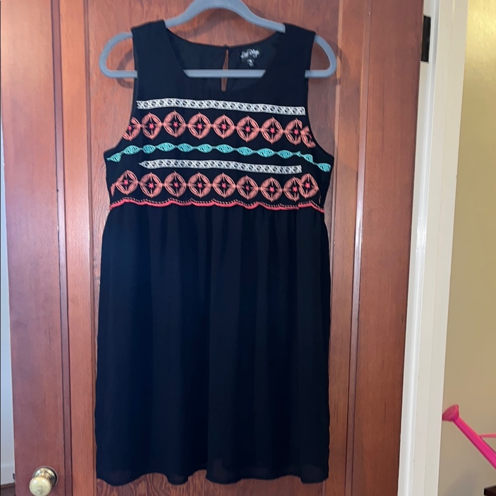 Love Reign Black Sleeveless Lined Tunic Dress